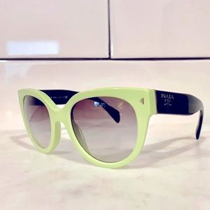 Prada Green Black Spr17o Gradient Sunglasses